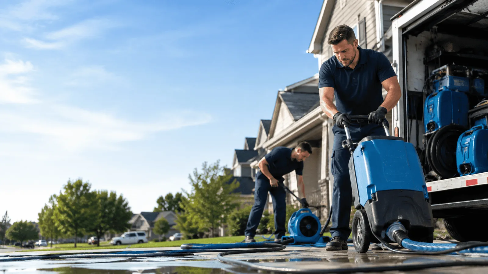 Dehumidification being performed in Waterford, NY